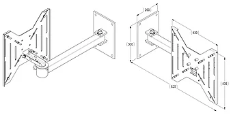 TV-Wandhalterung | VESA 400x400mm | 1 691 401 107