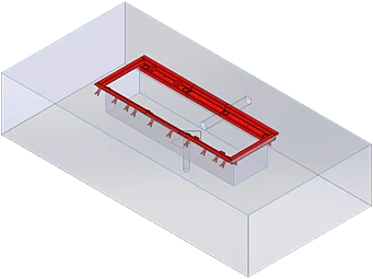 Fundamentrahmen BD 8xx / 1000/1100 mm | Spurweite 3000 mm | einteilig, ohne Arbeitsgrube | 1 691 810 714