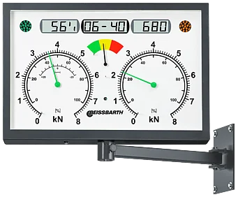 Simultananzeige RAL 7016 | analog, eckig | LCD, Schwenkarm | 1 691 601 762