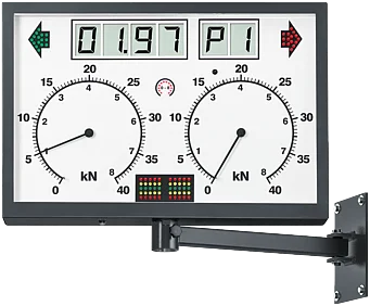 Simultananzeige RAL 7016 | analog, eckig | LCD, Schwenkarm, IR-Empfänger | 1 691 810 750