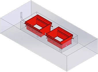 Einbauwanne BD 6xxx / 1000 mm | ohne Arbeitsgrube | 1 691 811 081