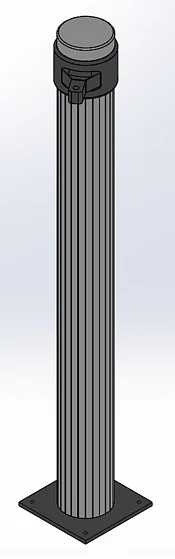 für TV-Monitor / ovale Analoganzeige | Standsäule