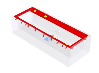 Fundamentrahmen BD 8xxx / 1300 mm | Spurweite 3200 mm | einteilig, ohne Arbeitsgrube | 1 691 810 766