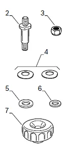 Halter für Klebegewichtspule | MT Zero 6 & 8 | 1 695 656 877