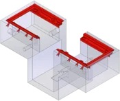BD 7xxx / 1000 mm / 13 to | separated, with pit | Built-in frame BD 7xxx / 1000 mm / 13 to | separated, with pit | Built-in frame